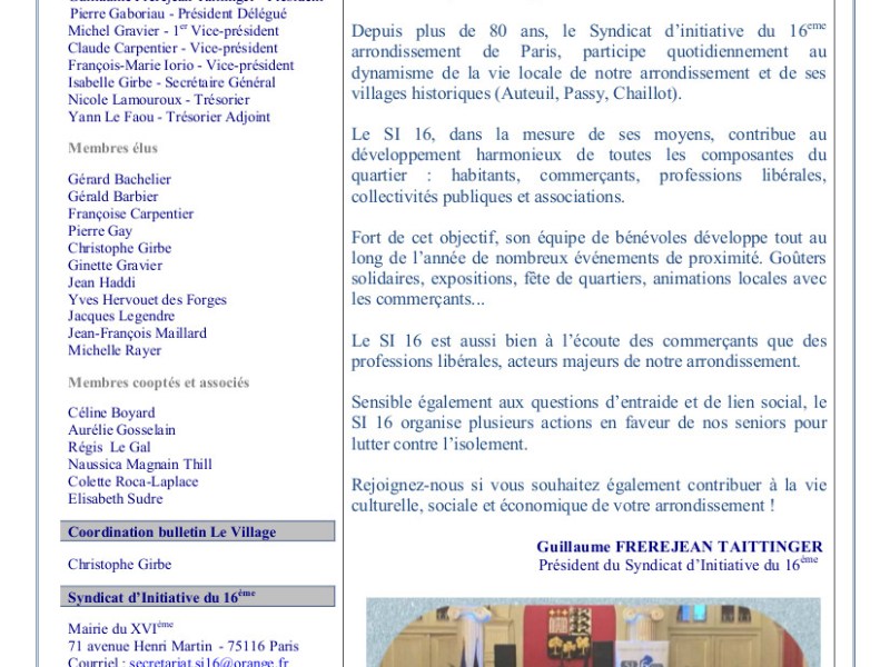 Bulletin d&rsquo;Informations 2019