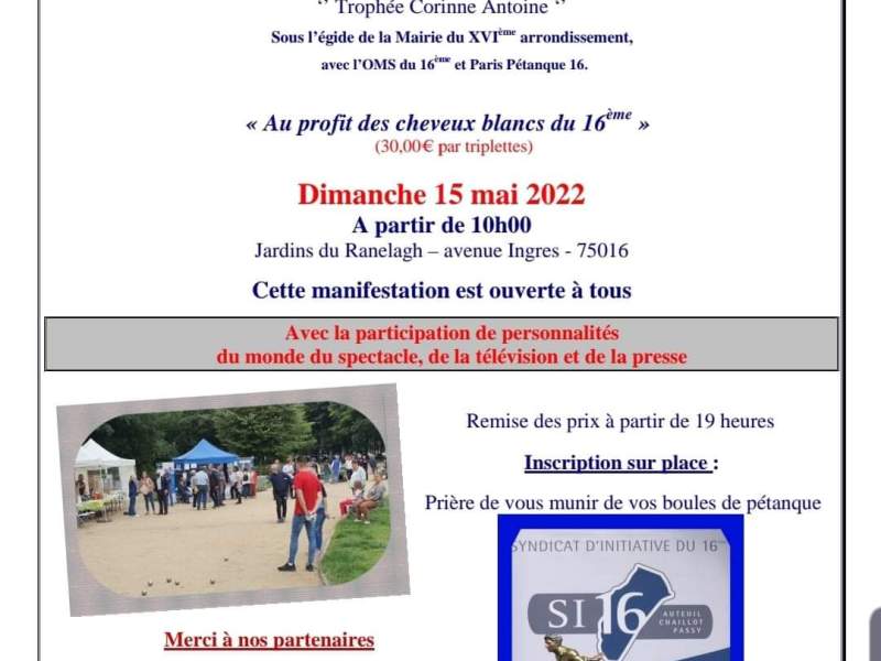 19ème Challenge de pétanque du&nbsp;16ème