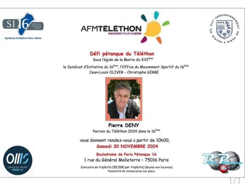 Téléthon Paris 2024