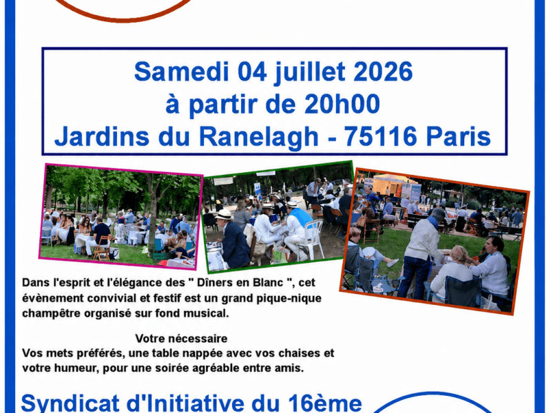 Dîner Bleu & Blanc&nbsp;2026