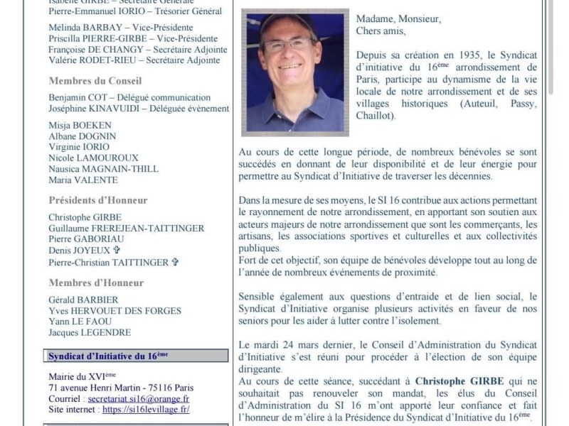 Bulletin d&rsquo;information Septembre&nbsp;2026